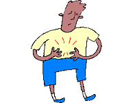 Stomach Ache Man Enzymes