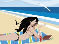 Summer Woman Beach Heat Sun Hot (3)