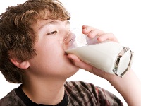 Drinking milk Soy Boy