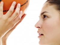 Woman Girl Basketball Working Out Exercising Exercise Playing