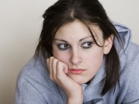 Woman Girl Thinking Worried Depressed Confused Sad Bored