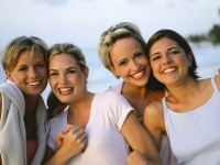 Woman Women Smiling Group White Happy
